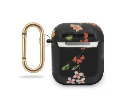 Guess  pouzdro pro sluchátka AirPods cover černý N.4 Flower Collection