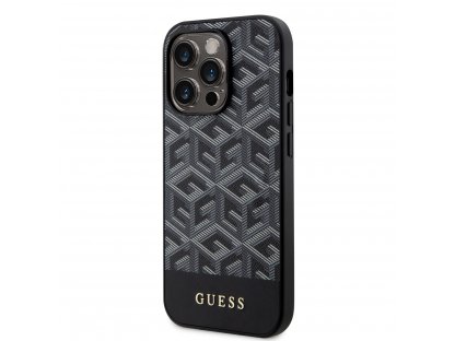 Kryt Guess PU G Cube MagSafe pro iPhone 15 Pro - černý