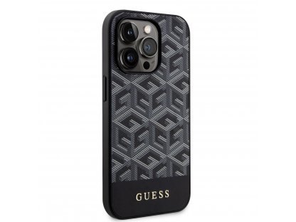 Kryt Guess PU G Cube MagSafe pro iPhone 15 Pro - černý