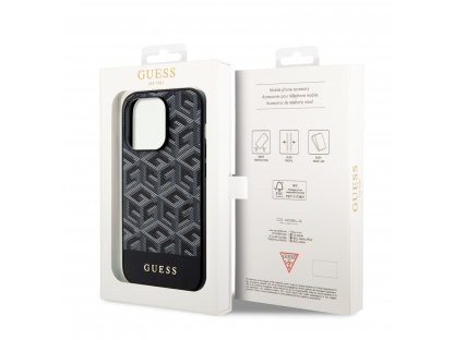 Kryt Guess PU G Cube MagSafe pro iPhone 15 Pro - černý