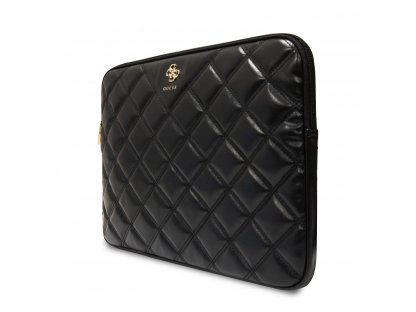 Pouzdro Guess PU Quilted 4G Metal Logo Computer Sleeve 13/14" - černé