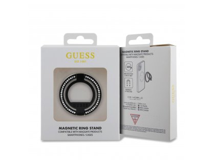 Guess Rhinestones MagSafe Ringstand Black