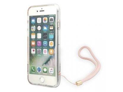 GUOHCI8H4STP originální zadní kryt pro iPhone SE 2022 / SE 2020 / 7/ 8 růžový 4G Print Strap