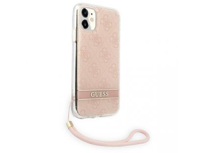 GUOHCN61H4STP originální zadní kryt pro iPhone 11 růžový 4G Print Strap