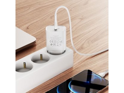 Síťová nabíječka typu C PD20W Fast Charge Smart Charging N14 - bílá