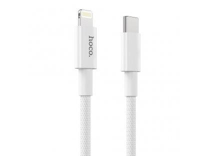 HOCO kabel typu C pro iPhone Lightning 8-pin Power Delivery Fast Charge PD20W X56 bílý