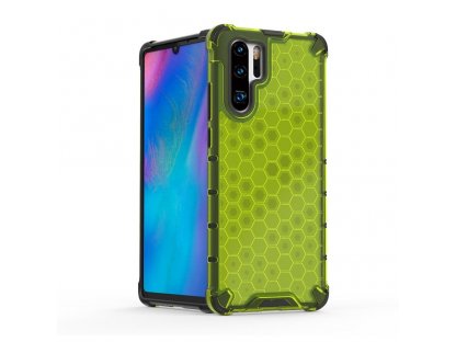 Honeycomb pancéřové pouzdro s gelovým rámem Huawei P30 Pro zelené