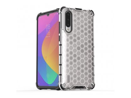 Honeycomb pancéřové pouzdro s gelovým rámem Xiaomi Mi CC9e / Xiaomi Mi A3 průsvitné