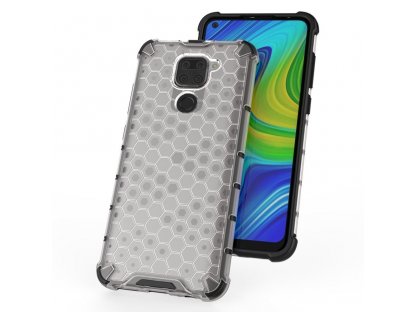 Honeycomb pancéřové pouzdro s gelovým rámem Xiaomi Redmi 10X 4G / Xiaomi Redmi Note 9 černé