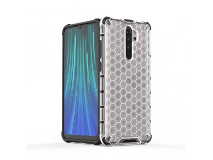 Honeycomb pancéřové pouzdro s gelovým rámem Xiaomi Redmi Note 8 Pro průsvitné