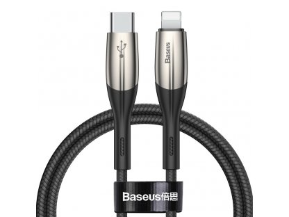 Horizontální datový kabel Type-C k iP PD 18W 1m - černý
