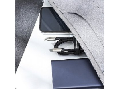 Horizontální datový kabel Type-C k iP PD 18W 1m - černý