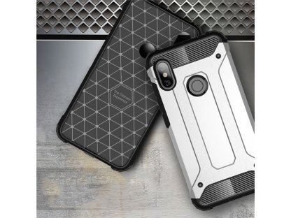 Hybrid Armor pancéřové hybridní pouzdro Xiaomi Redmi Note 6 Pro stříbrné