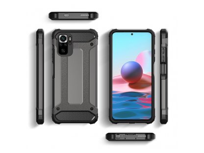 Hybrid Armor pancéřový hybridní kryt Xiaomi Redmi Note 10 Pro stříbrný