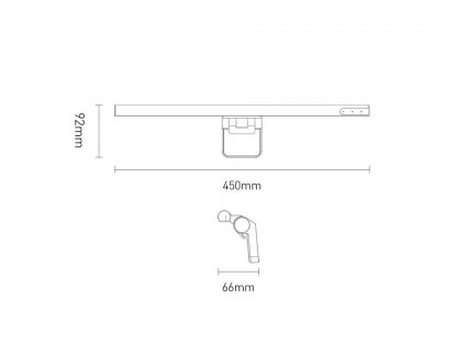 i-work LED lampa na monitor pro stolní počítač světlo bílá (DGIWK-B02)