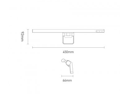 i-work LED světlo pro monitor stolního počítače černé (DGIWK-B01)