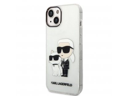 IML Glitter Karl and Choupette NFT Zadní Kryt pro iPhone 14 Plus - Transparentní