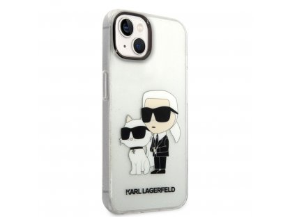 IML Glitter Karl and Choupette NFT Zadní Kryt pro iPhone 14 Plus - Transparentní