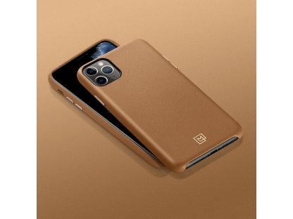 iPhone 11 Pro Max Pouzdro Spigen La Manon Câlin Easy Leather Grip - Camel Brown