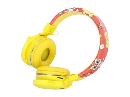 JELLIE MONSTER Deman Sluchátka na uši bezdrátová s bluetooth žlutá YLFS-05BT