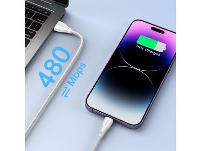 Joyroom kabel USB - Lightning 2.4A Surpass Series 2 m bílý (S-UL012A11)