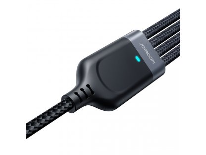 USB 4v1 USB-A - USB-C / 2 x Lightning / Micro nabíjecí a datový kabel 1,2 m Joyroom - černý