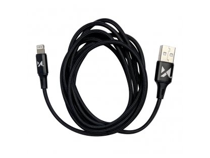 Kabel USB - Lightning 2,4A 1m černý (WUC-L1B)