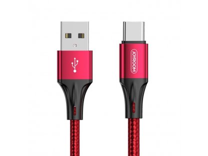 Kabel USB - USB typ C 3 A 0,2 m červený (S-0230N1)