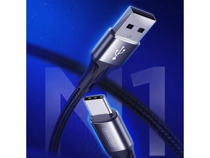 Kabel USB - USB typ C 3 A 0,2 m červený (S-0230N1)