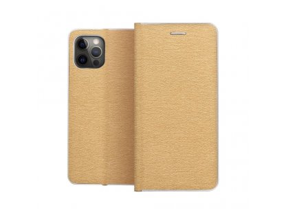 Pouzdro Forcell LUNA Book Silver pro XIAOMI Redmi NOTE 9T 5G - zlaté