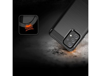 Karbonové flexibilní pouzdro Samsung Galaxy A52s / A52 5G / A52 4G černé