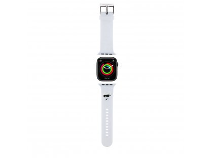 Karl Lagerfeld Choupette Head NFT Řemínek pro Apple Watch 38/40 White