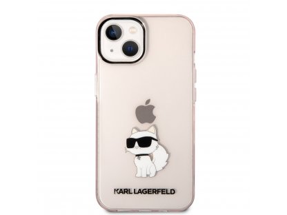 Zadní Kryt Karl Lagerfeld IML Choupette NFT pro iPhone 14 - růžový