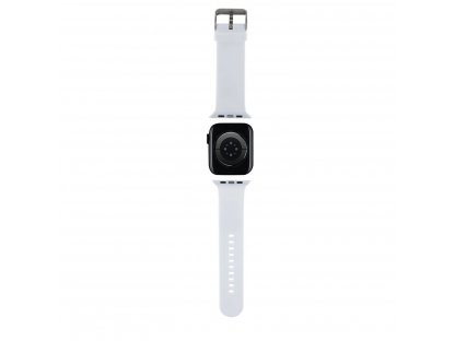 Karl Lagerfeld Karl and Choupette Head NFT Řemínek pro Apple Watch 42/44 White