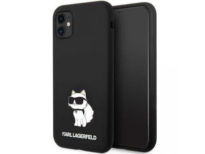 Karl Lagerfeld Pevný silikonový obal pro iPhone 11 / XR - černý