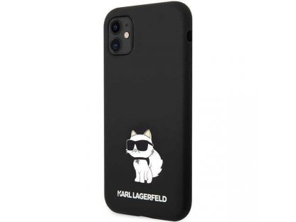 Karl Lagerfeld Pevný silikonový obal pro iPhone 11 / XR - černý