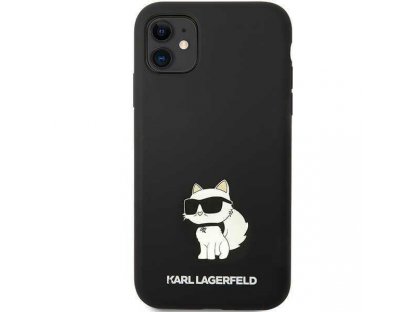 Karl Lagerfeld Pevný silikonový obal pro iPhone 11 / XR - černý