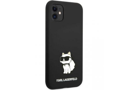 Karl Lagerfeld Pevný silikonový obal pro iPhone 11 / XR - černý