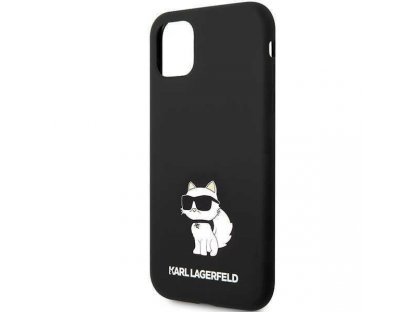 Karl Lagerfeld Pevný silikonový obal pro iPhone 11 / XR - černý