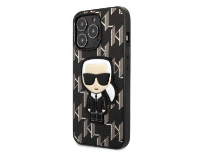 Monogram Ikonik Patch Pevný kryt Karl Lagerfeld pro iPhone 13 Pro černo/černý 