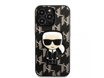 Monogram Ikonik Patch Pevný kryt Karl Lagerfeld pro iPhone 13 Pro černo/černý 