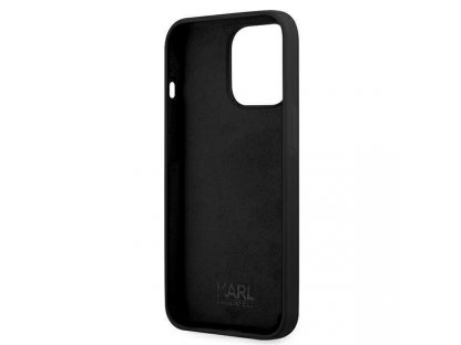 Karl Lagerfeld Silikonový pevný obal Karl`s Head pro iPhone 13 Pro / 13 6,1" - černé 