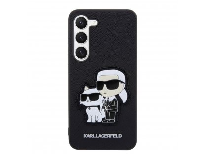 Karl Lagerfeld PU Saffiano Karl and Choupette NFT Zadní Kryt pro Samsung Galaxy S23 Plus - černé