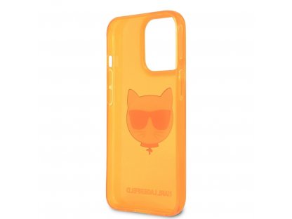 KLHCP13LCHTRO TPU Choupette Head Kryt pro iPhone 13 Pro - Fluo Orange