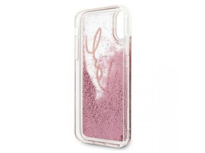 KLHCPXTRKSRG pouzdro pro iPhone X/XS rose gold/rose gold Glitter Signature