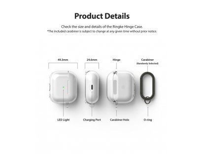 Kloubové pouzdro pro sluchátka AirPods 3 průhledné (EC59094RS)