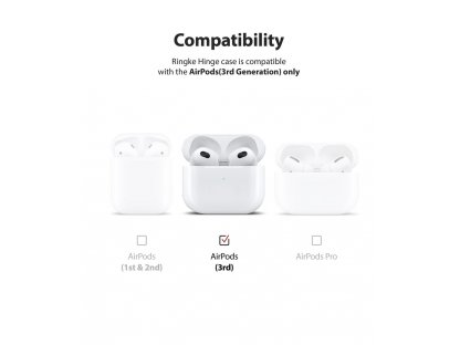 Kloubové pouzdro pro sluchátka AirPods 3 průhledné (EC59094RS)