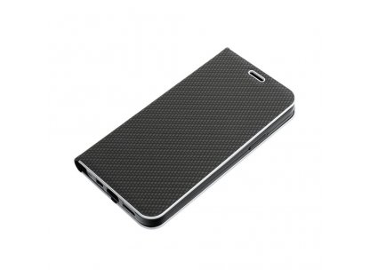 Knížkové pouzdro LUNA Carbon pro IPHONE 14 Pro Max ( 6.7 ) černé