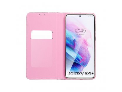 Knížkové pouzdro SHINING pro SAMSUNG Galaxy A42 5G zlaté růžové