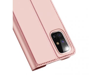 Knížkové pouzdro Skin Pro pro Samsung Galaxy M31s růžové